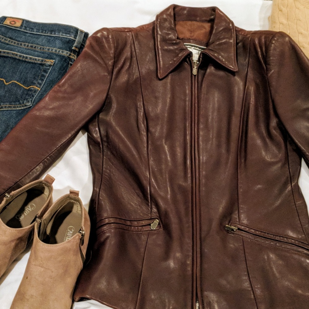 Soft Dark Brown Leather Jacket